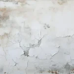 Wall surface with marks and damaged plaster