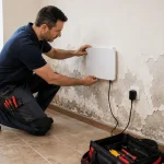 Preparing the position of a wall device
